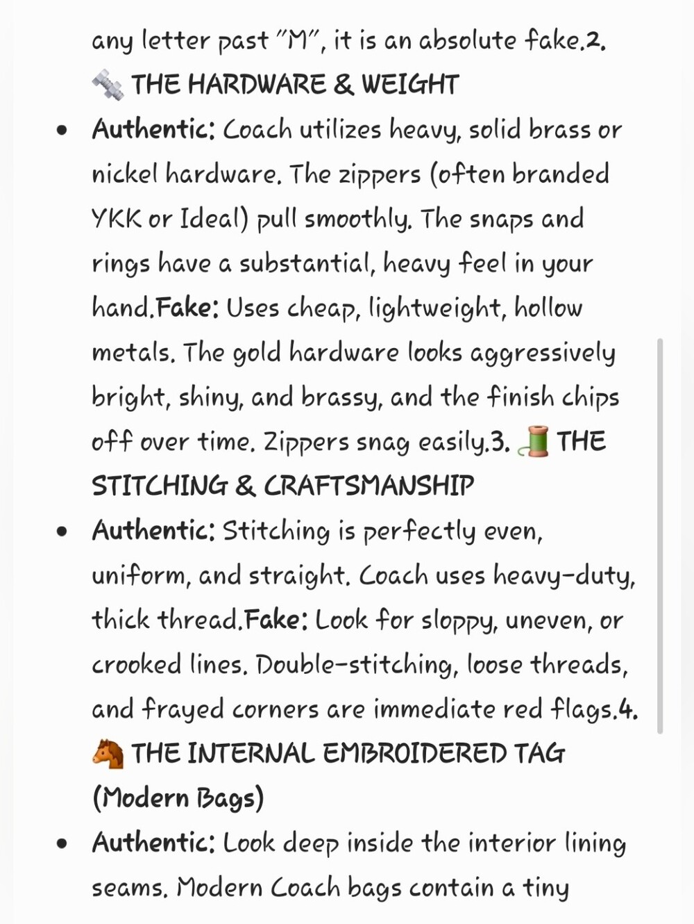 🛑 MUST READ: How to Spot a Fake Coach Bag Guide 🛑 - Picture 3 of 16